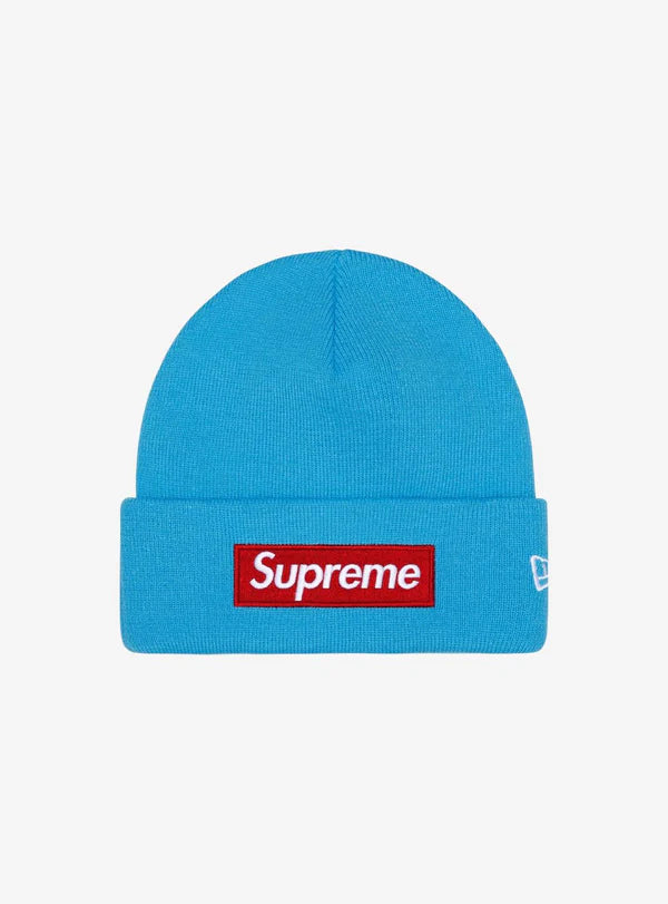 Supreme New Era Box Logo Beanie Cyan (FW25)