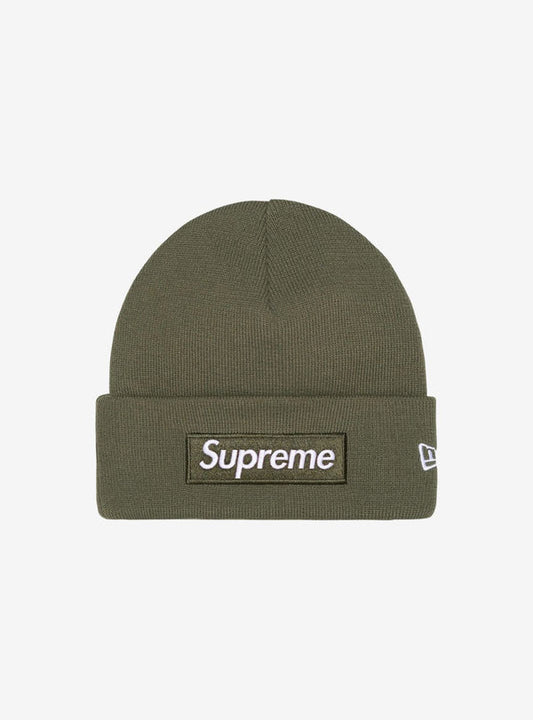 Supreme New Era Box Logo Beanie Light Olive (FW25)
