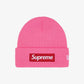 Supreme New Era Box Logo Beanie Magenta (FW25)