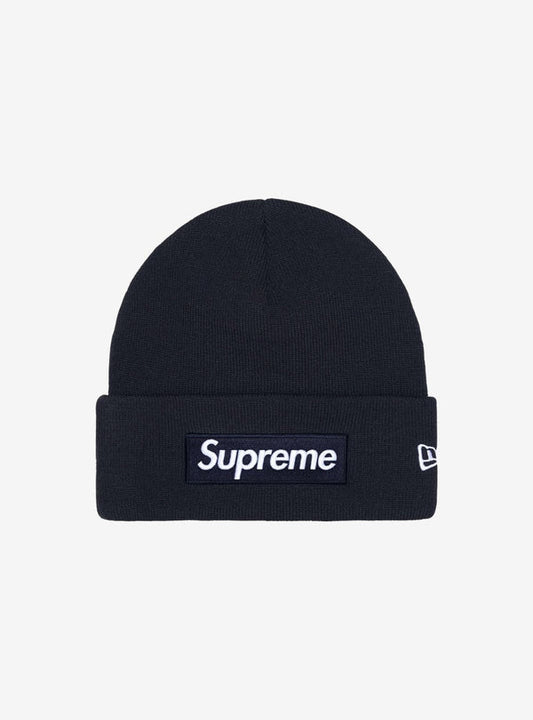 Supreme New Era Box Logo Beanie Navy (FW25)